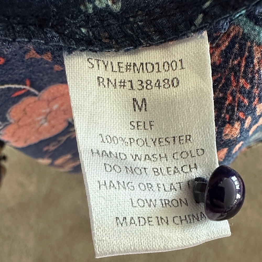 I.madeline Navy Floral Long Sleeve Dress - Picture 6 of 7